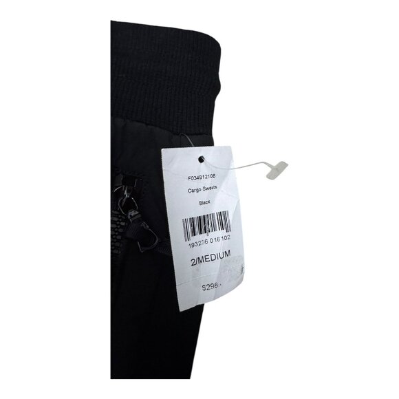 JOHN ELLIOTT SS19 Black Cargo Sweats Luxury Designer Jogger Pants Womens 2 - NWT - Picture 7 of 9